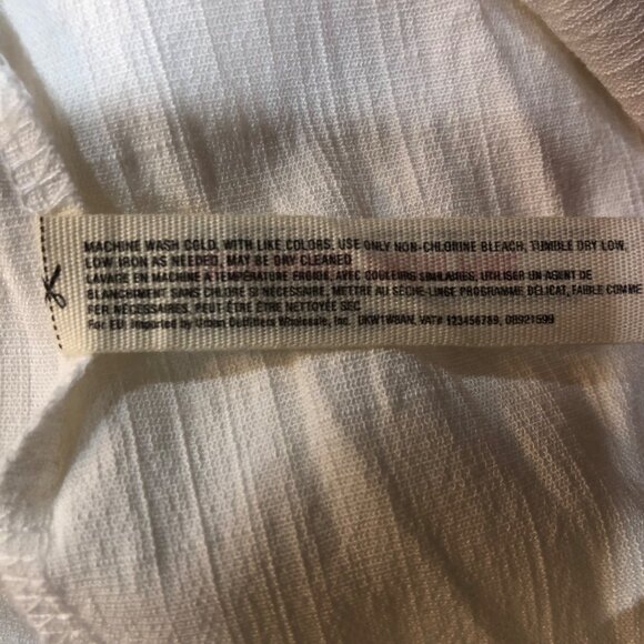 NWT Intimately Free People Not Basic Puff Sleeve Bodysuit Canvas White Sz L - Picture 10 of 10